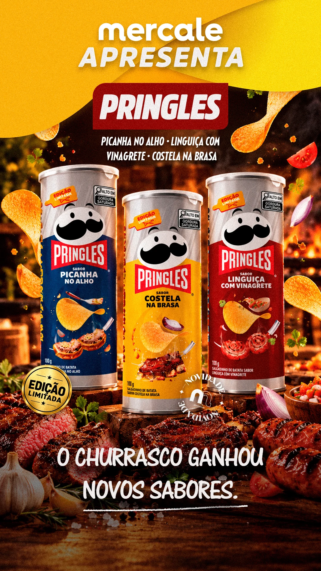 O churrasco ganhou novos sabores.