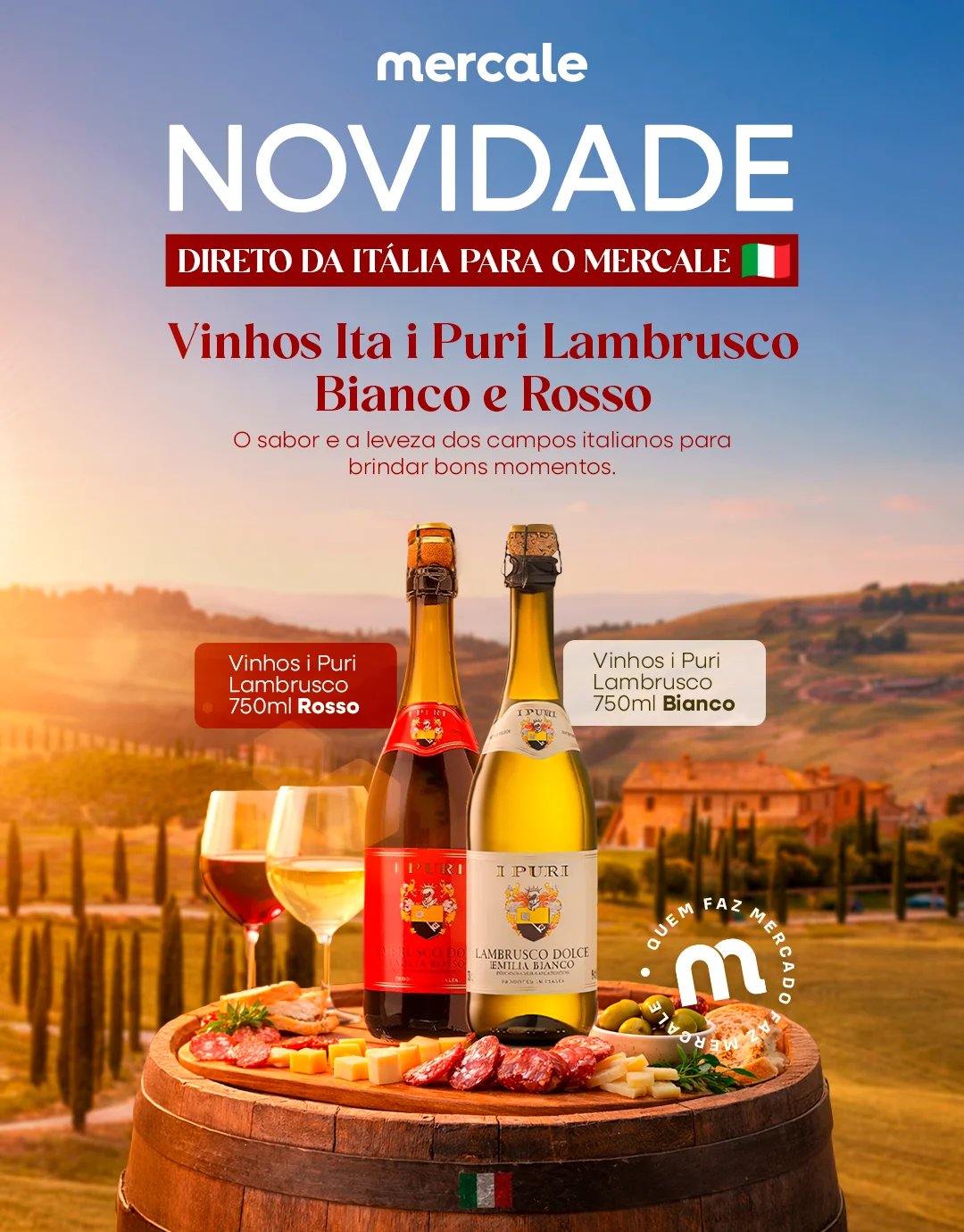 🍷✨ Novidade no Mercale!
