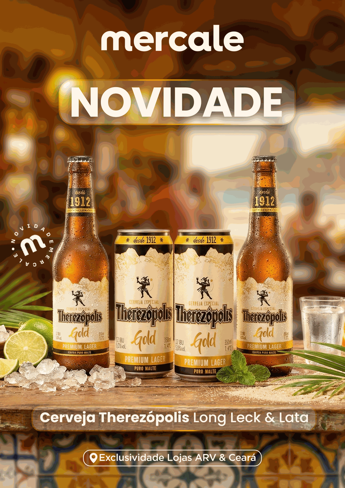 Tem novidade gelada chegando no Mercale! 🍺 ✨
