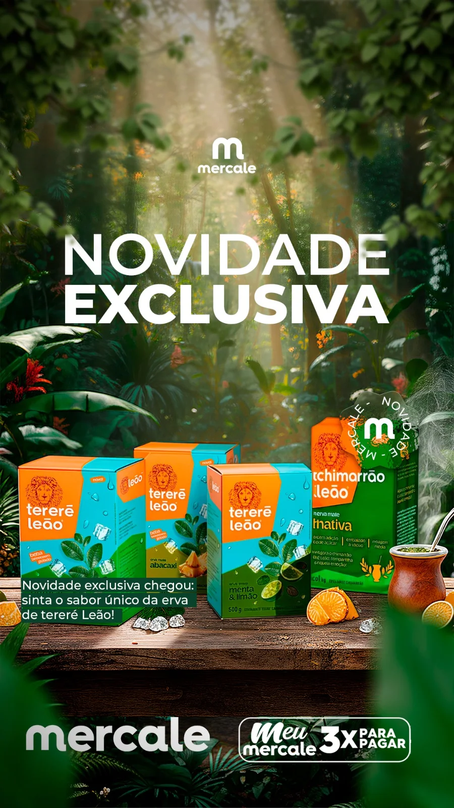 Refrescância e sabor em uma novidade exclusiva Mercale! 🌿✨